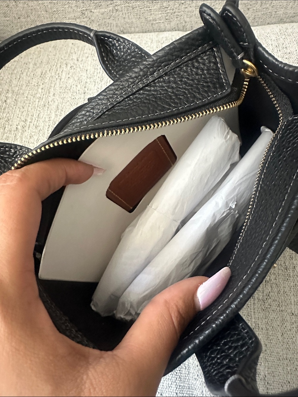 Coach Bubble 20 Leather Cargo Tote - Picture 8 of 11